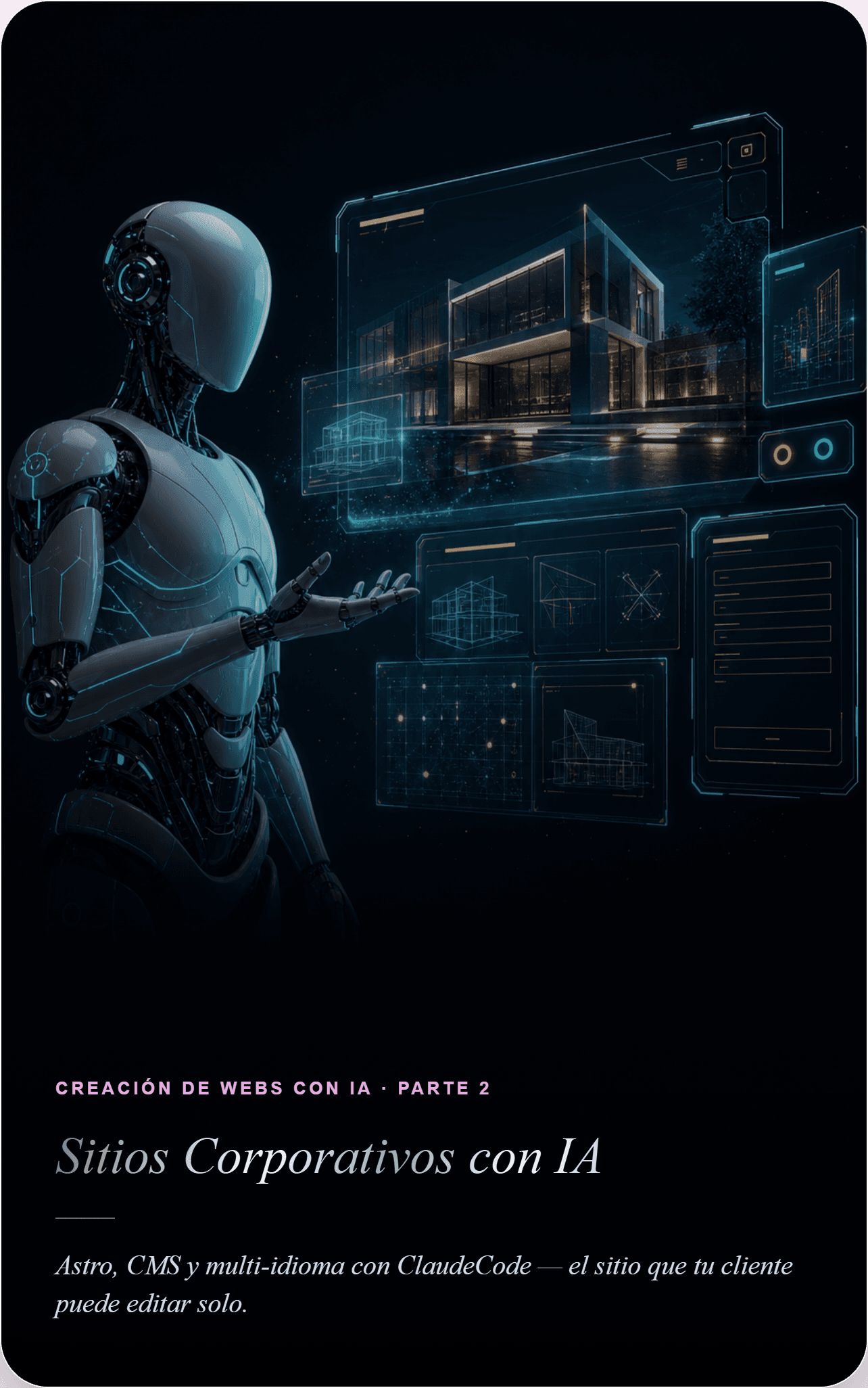 Portada de Creación de Webs con IA · Parte 2: Sitios Corporativos
