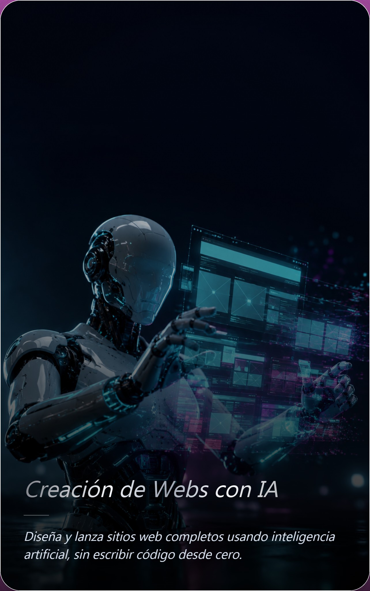 Portada del ebook Creación de Webs con IA
